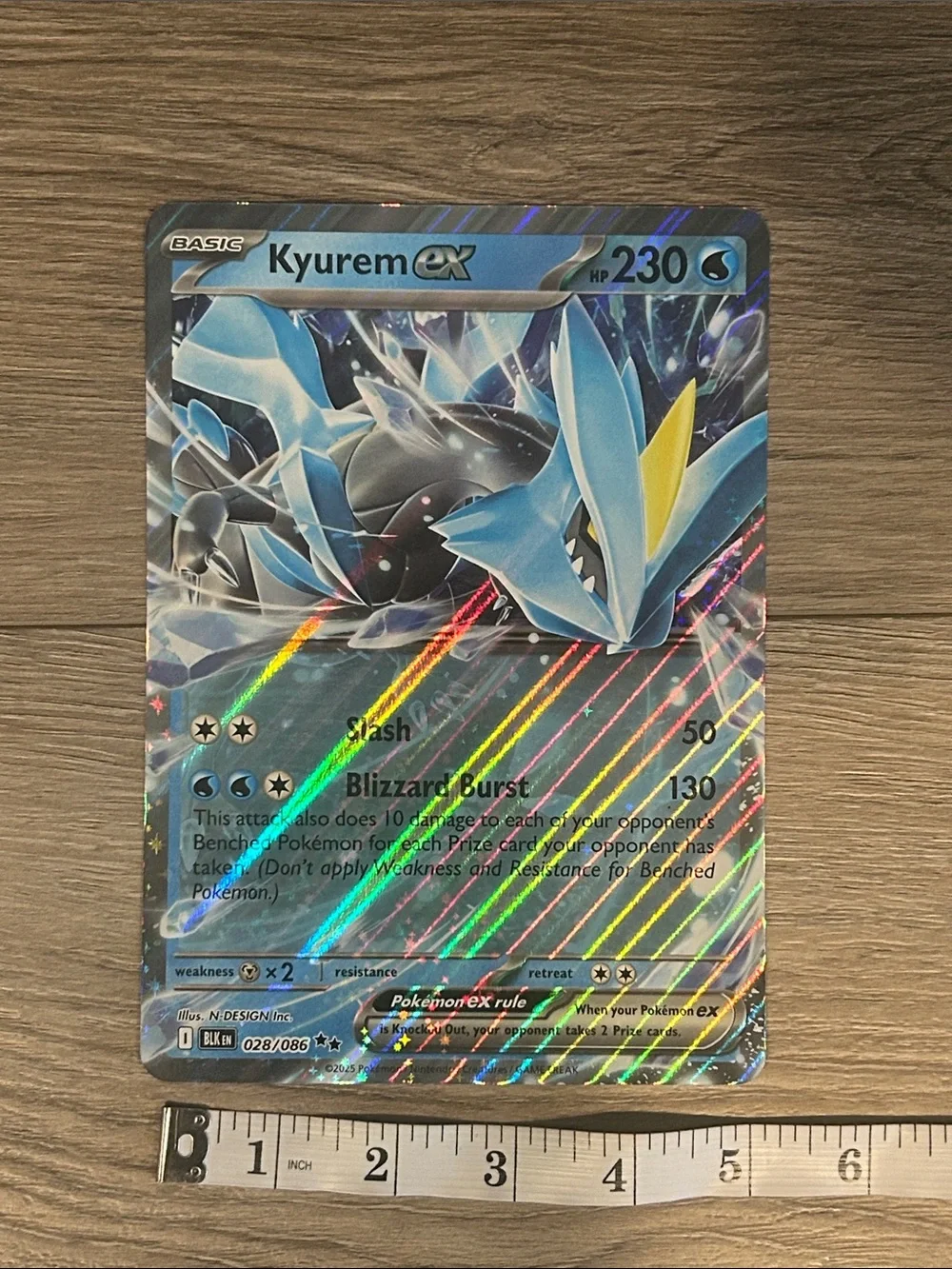 Pokémon Kyurem EX Jumbo Promo Card 028/086‎ Black Bolt Set M/NM